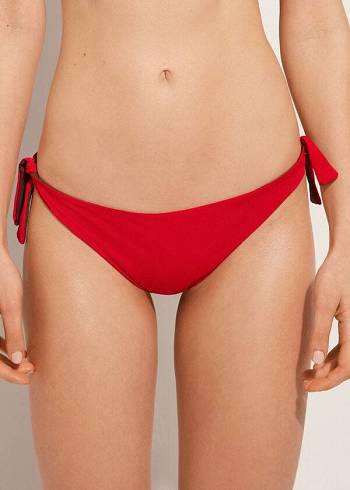 Abajo De Bikini Calzedonia Bow Brazilian Indonesia Eco Mujer Rojos | MX2888IS