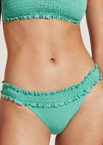 Abajo De Bikini Calzedonia Brazilian Formentera Mujer Verdes | MX2884SO