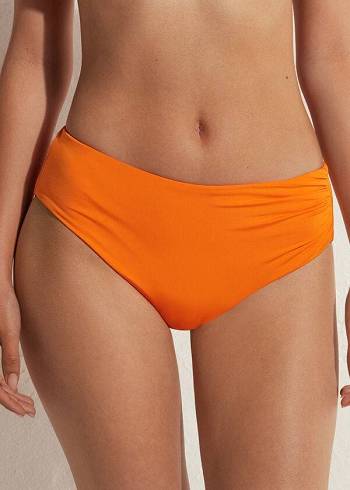 Abajo De Bikini Calzedonia High Cintura Indonesia Eco Mujer Naranjas | MX2764HK