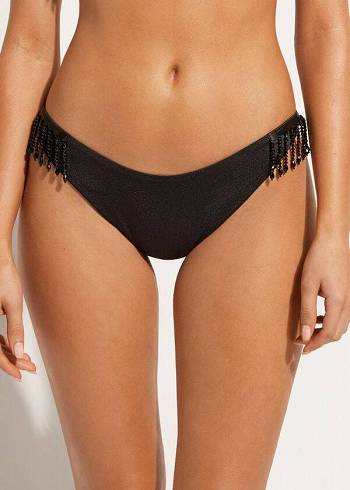 Abajo De Bikini Calzedonia High Cut Brazilian Taipei Mujer Negros | MX2797WY