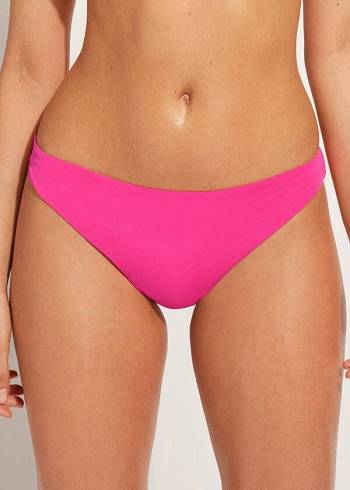 Abajo De Bikini Calzedonia Indonesia Eco Low rise Mujer Rosas | MX2716SO