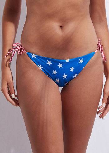 Abajo De Bikini Calzedonia Star patterned Mujer Azules | MX2615VD