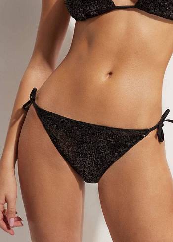 Abajo De Bikini Calzedonia String Cannes Mujer Negros | MX2606YU