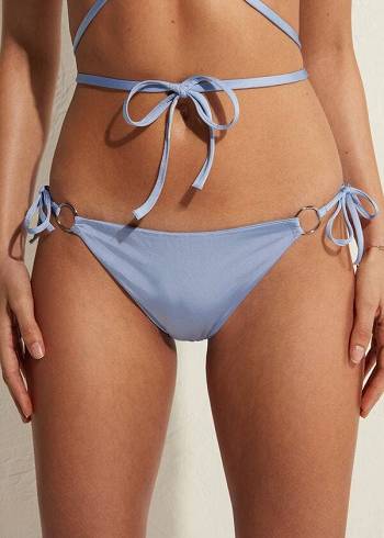 Abajo De Bikini Calzedonia String Tie Abu Dhabi Mujer Azules | MX2572FM