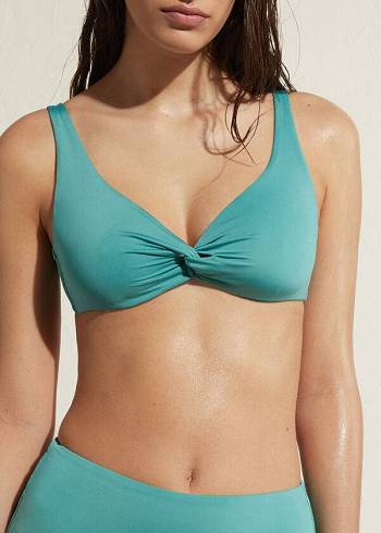 Arriba De Bikini Calzedonia Balconette Indonesia Eco Mujer Turquesa | MX2524PQ