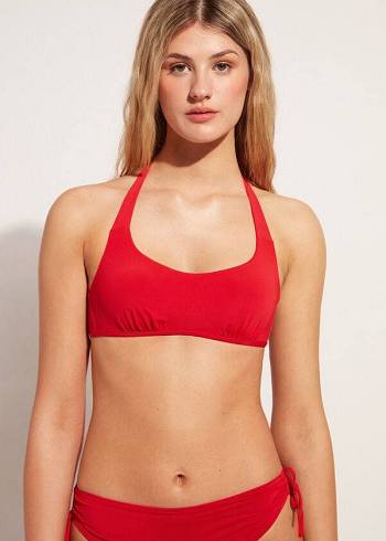 Arriba De Bikini Calzedonia Tank-Estilo Indonesia Mujer Rojos | MX2181MA