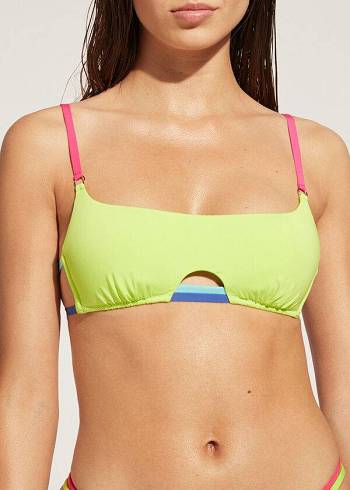 Arriba De Bikini Calzedonia Tank Tokyo Eco Mujer Verdes | MX2190OR