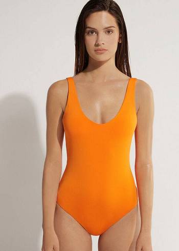 Bañadores Calzedonia One Piece Indonesia Eco Mujer Naranjas | MX2028EX