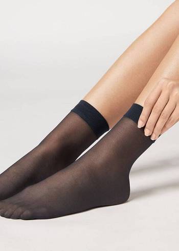 Calcetines Calzedonia 20 Denier Sheer Mujer Azules | MX1883FM