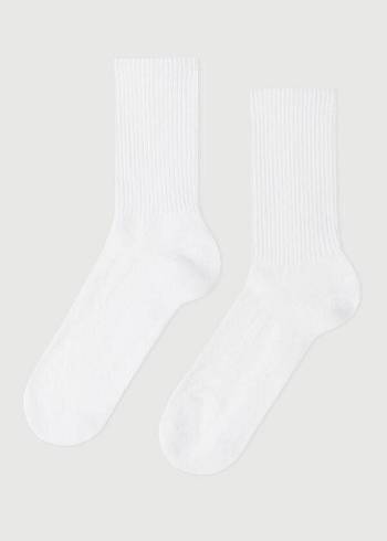 Calcetines Calzedonia Crew Deporte Hombre Blancos | MX1378EX