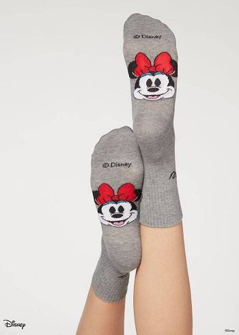 Calcetines Calzedonia Disney Patterned Corta Mujer Grises | MX1766QZ