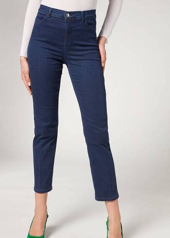 Jeans Calzedonia Eco Comodidad Mujer Azul Marino | MX1623FM