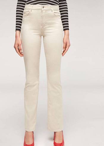 Jeans Calzedonia Eco Light Flared Denim Mujer Marrom Beige | MX1616UT