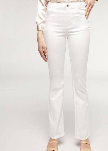 Jeans Calzedonia Eco Light Flared Denim Mujer Blancos | MX1617IS