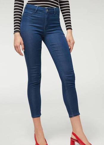 Jeans Calzedonia Eco Light Push Up Denim Mujer Azul Marino | MX1609MA