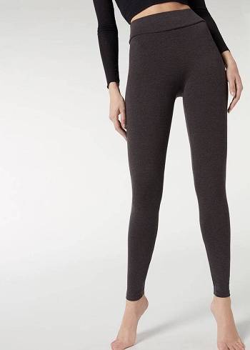 Leggins Calzedonia Algodon Mujer Grises | MX1554VD