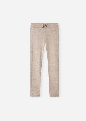 Leggins Calzedonia Cashmere Blend Stretch Deporte Niños Beige | MX1069YU