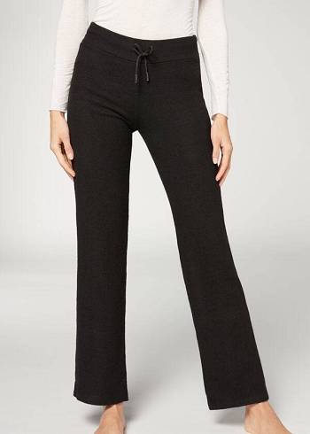 Leggins Calzedonia Cashmere Directo Mujer Negros | MX1563YU