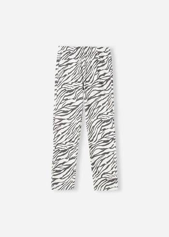 Leggins Calzedonia Paisley-Print Denim Niños Blancos Negros | MX1056LH