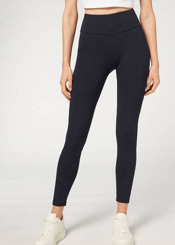 Leggins Calzedonia Total Shaper Mujer Azules | MX1488OR