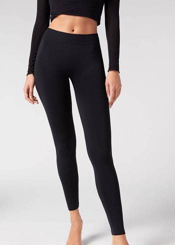 Leggins Calzedonia Ultra-Opaque Microfiber Mujer Negros | MX1482EX