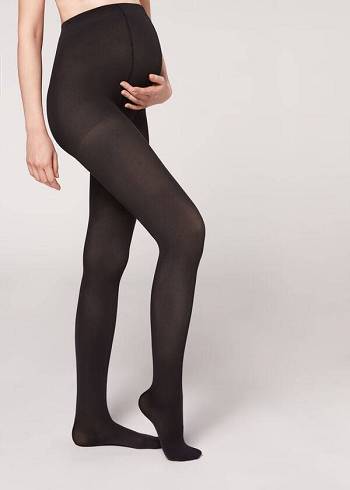 Mallas Calzedonia 60 Denier Maternity Opaque Mujer Negros | MX3147UT