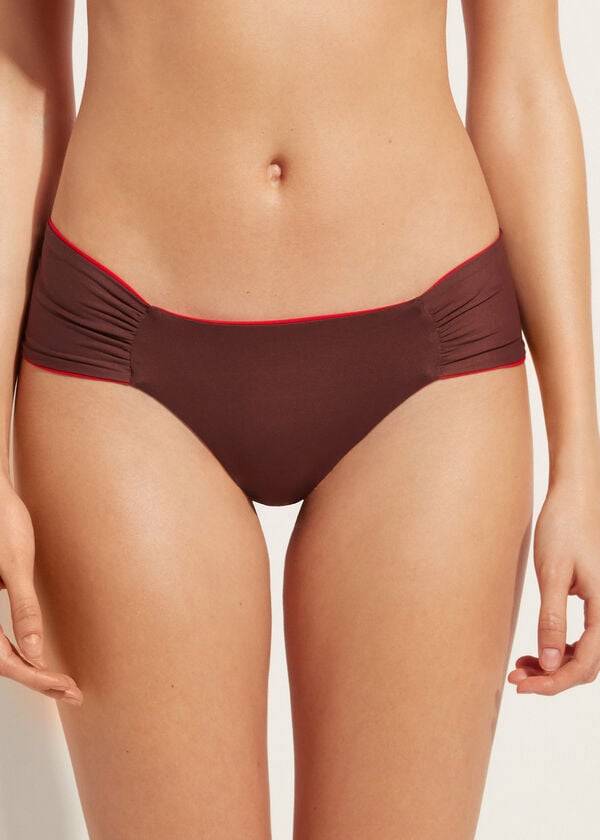 Abajo De Bikini Calzedonia Brazilian Indonesia Eco Mujer Rojos | MX2876ZG