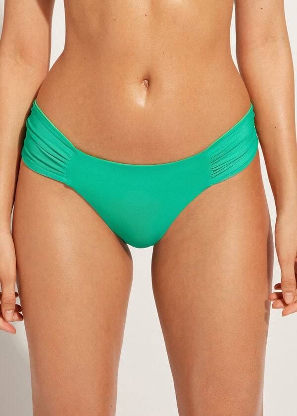 Abajo De Bikini Calzedonia Brazilian Indonesia Eco Mujer Verdes | MX2879JJ