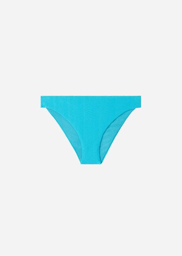 Abajo De Bikini Calzedonia Chevron Casablanca Mujer Turquesa Verdes | MX2840SO