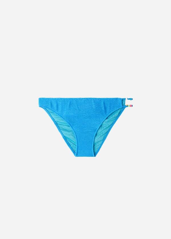 Abajo De Bikini Calzedonia Crinkled San Diego Mujer Azules | MX2816OR