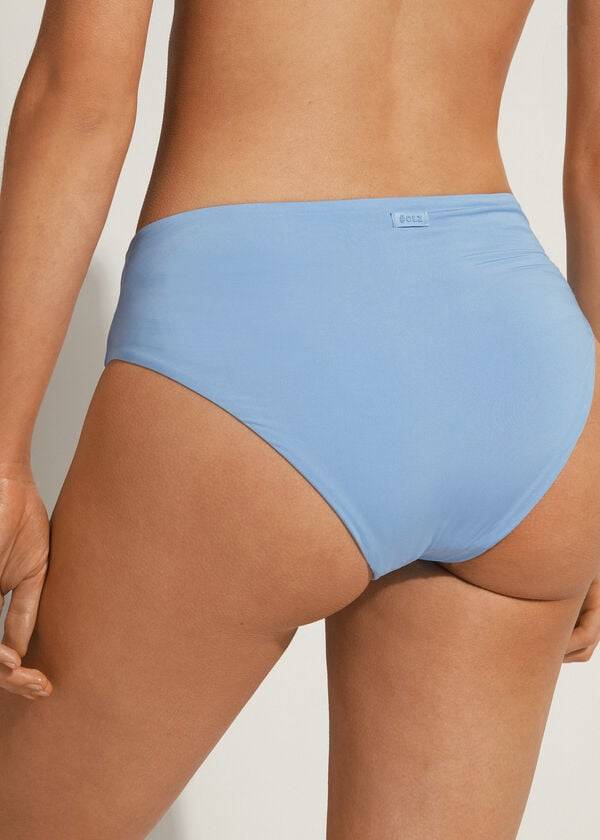 Abajo De Bikini Calzedonia High Cintura Indonesia Eco Mujer Azules | MX2767FM