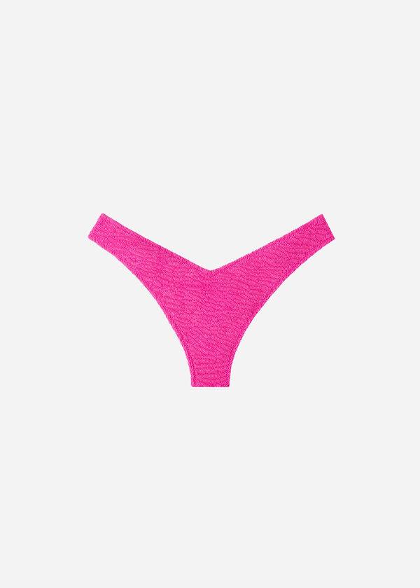 Abajo De Bikini Calzedonia High Cut V-shaped Brazilian Miami Mujer Rosas | MX2792UT