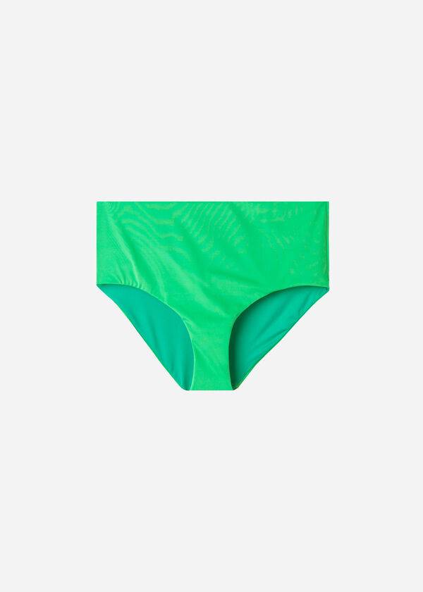 Abajo De Bikini Calzedonia High Shaper Cintura Indonesia Eco Mujer Verdes | MX2783HK