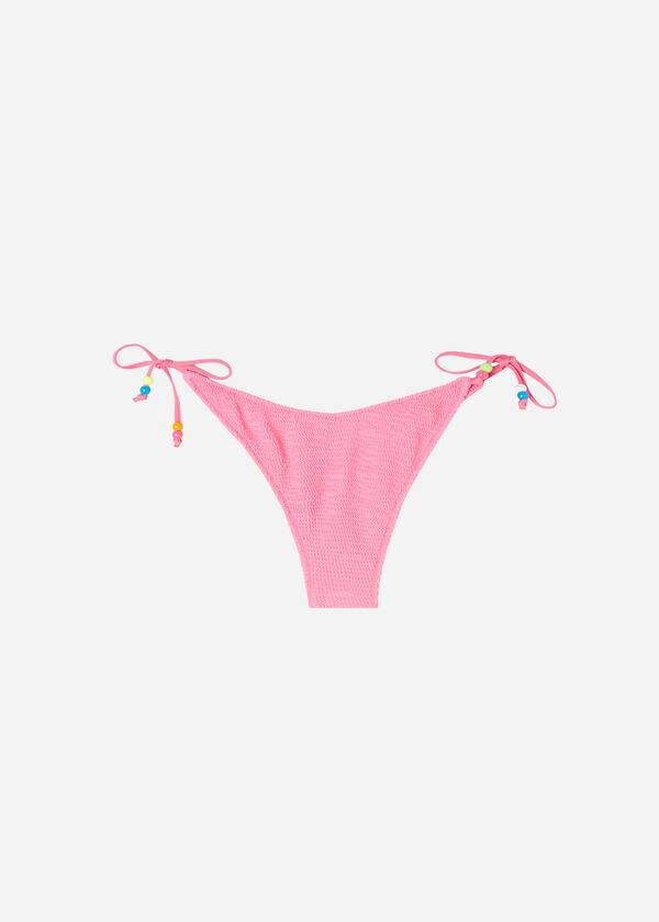 Abajo De Bikini Calzedonia High V-Cut Brazilian San Diego Mujer Rosas | MX2777RW