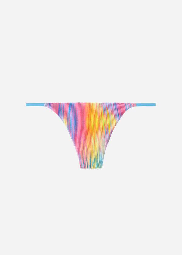 Abajo De Bikini Calzedonia Plisado Tanga Maiorca Mujer Multicolor | MX2679RW