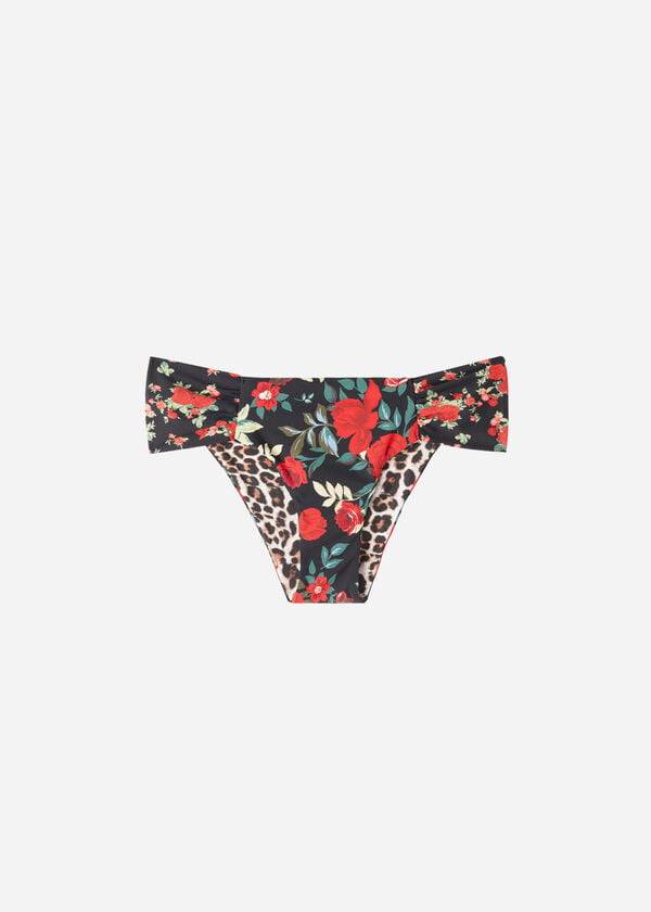 Abajo De Bikini Calzedonia Reversible Ruched Nizza Mujer Rosas | MX2678TV