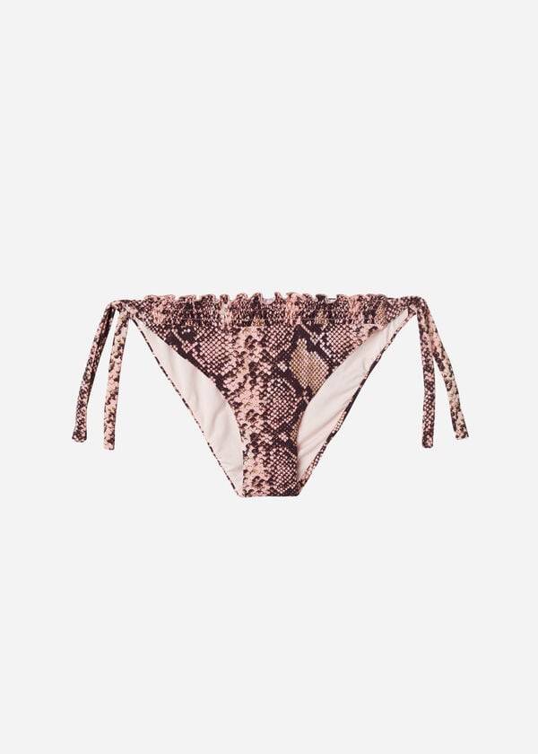 Abajo De Bikini Calzedonia Side Tie Sidney Mujer Rosas | MX2625FM