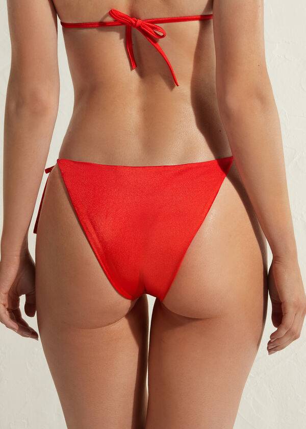 Abajo De Bikini Calzedonia String Marrakech Mujer Rojos | MX2587NB