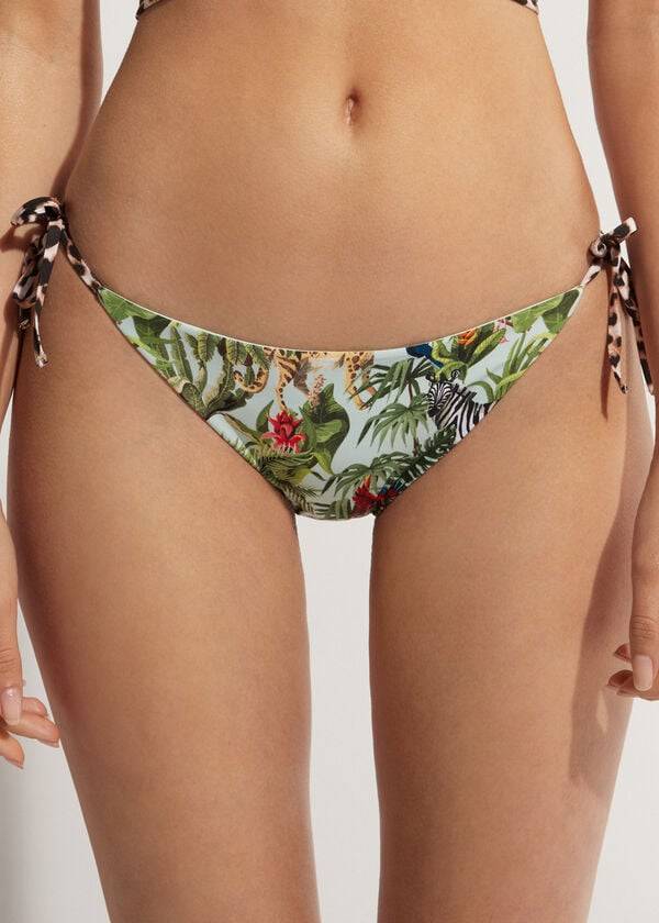 Abajo De Bikini Calzedonia String Nairobi Eco Mujer Verdes | MX2580YU