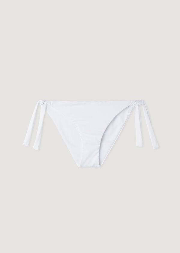 Abajo De Bikini Calzedonia Tied Indonesia Eco Mujer Blancos | MX2545GL