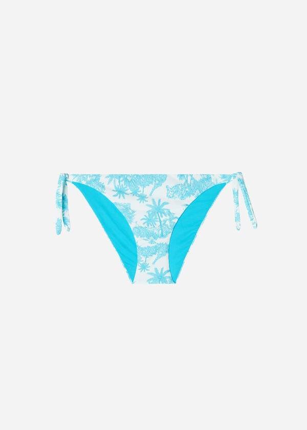 Abajo De Bikini Calzedonia Tied Sorrento Mujer Azules | MX2536BC