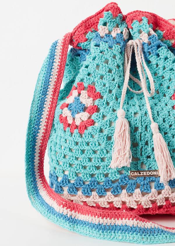 Accesorios Calzedonia Crochet Beach Bag Mujer Turquesa Azules | MX2917YU