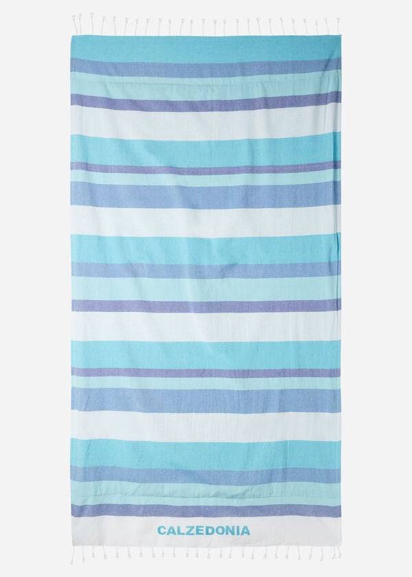 Accesorios Calzedonia Logo Beach Towel Mujer Azules | MX2914OR