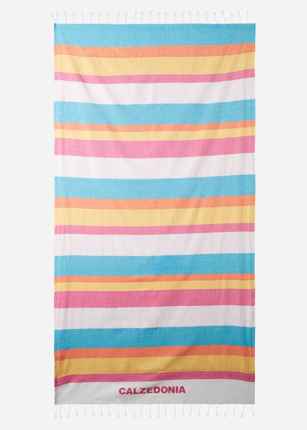 Accesorios Calzedonia Logo Beach Towel Mujer Multicolor | MX2915IS