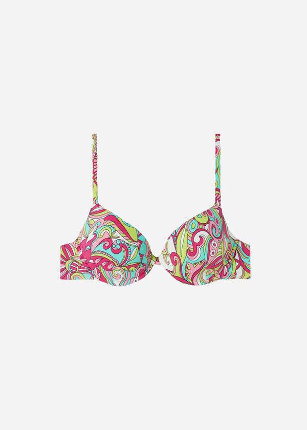 Arriba De Bikini Calzedonia Acolchado Push-Up Londra Mujer Multicolor | MX2330CE