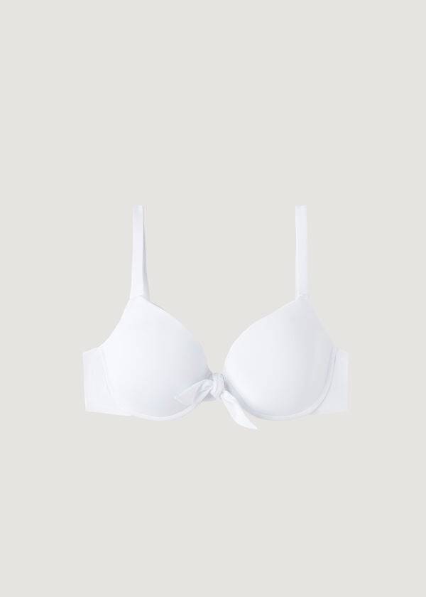 Arriba De Bikini Calzedonia Acolchado Push-Up Indonesia Mujer Blancos | MX2336HK