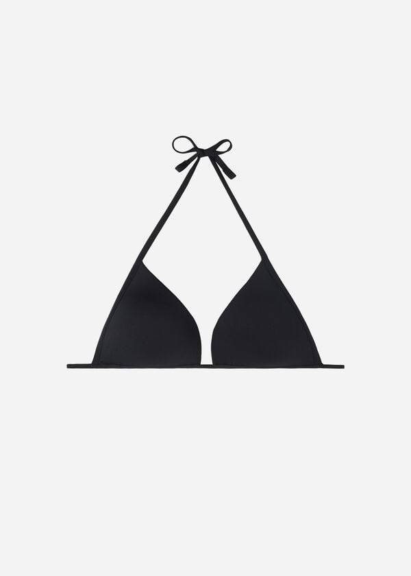 Arriba De Bikini Calzedonia Acolchado Triangle Indonesia Eco cobey Mujer Negros | MX2280XF