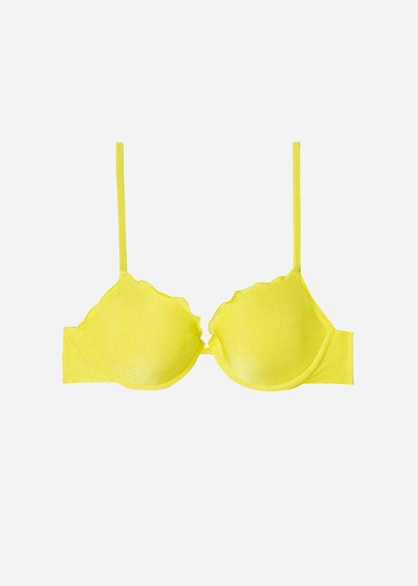 Arriba De Bikini Calzedonia Push Up Formentera Mujer Amarillos | MX2249HK