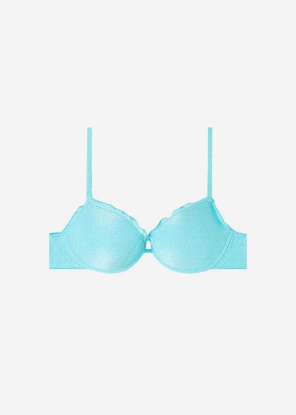 Arriba De Bikini Calzedonia Push Up Formentera Mujer Turquesa | MX2252LH