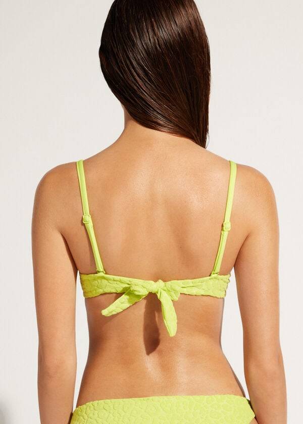 Arriba De Bikini Calzedonia Removable Padding Push Up Bangkok Mujer Verdes | MX2235WY